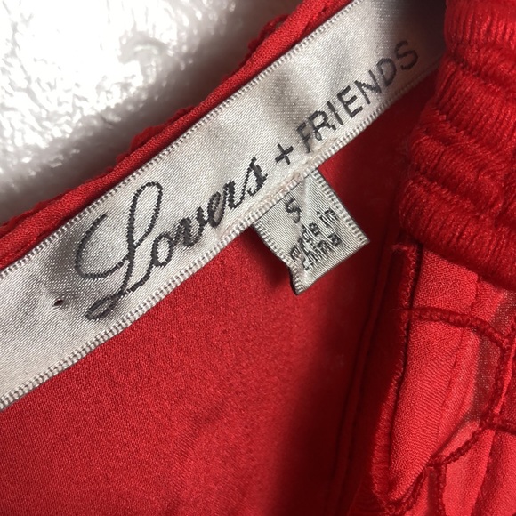 Lovers & Friends Red Caspian Lace Dress SzS - Picture 3 of 6